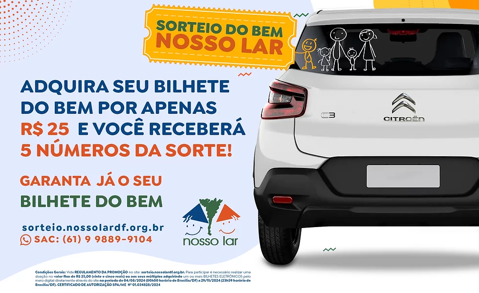 Abrigo Nosso Lar sorteia Citroen C3